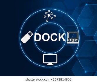 Docking Station, a device that allows laptops to connect to peripherals.