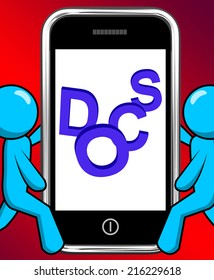Docs On Phone Displaying Call For Medical Help