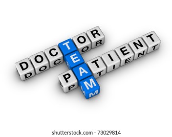 Doctor And Patient Team Cubes Crossword