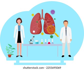 Doctors doing an internal organ lungs inspection for illness Illustration

 - Powered by Shutterstock