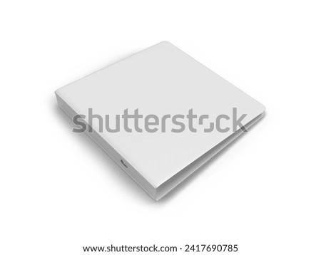 Document Binder 3D Illustration Mockup Scene on Isolated Background