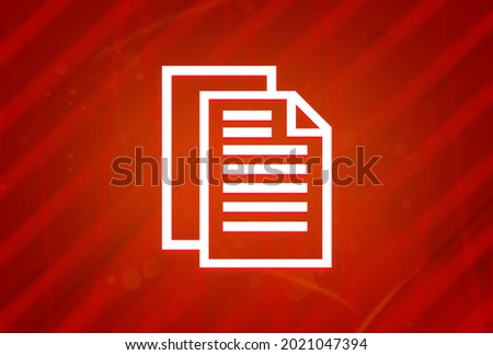 Document pages icon isolated on abstract red gradient magnificence background illustration design