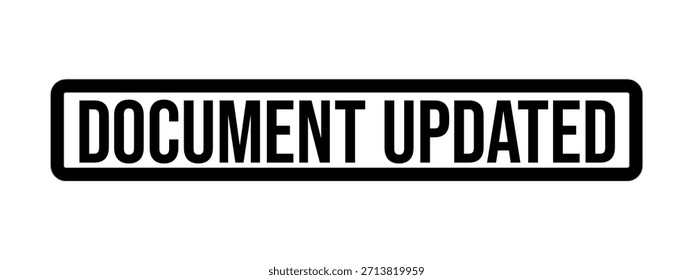 DOCUMENT UPDATED — Updated Document Status Stamp