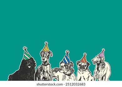 Dog birthday party background image - Powered by Shutterstock