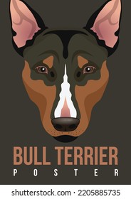 Dog Breed Poster Illustration Design.