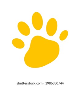 Dog Or Cat Footprint Icon For Animal Apps And Websites Isolated On White Background.hd Png