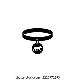 Dog Collar Logo Isolated On White Background