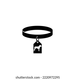 Dog Collar Logo Isolated On White Background