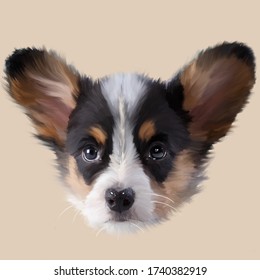 Dog Doggy Cute Animal Pet Portrait Painting Drawing 