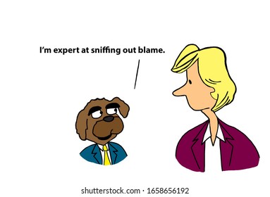 Dog Has Been Hired To Use Expertise To Sniff Out Blame