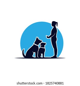 Dog Training Center Logo Design Template  