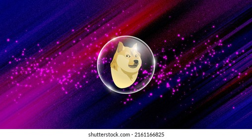 Dogecoin Doge Banner Doge Coin Cryptocurrency Stock Illustration ...