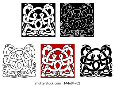 Mayan Glyphs Writing System Languge Vector Stock Vector (Royalty Free ...