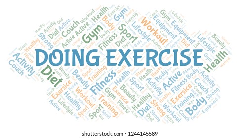 Doing Exercise word cloud.