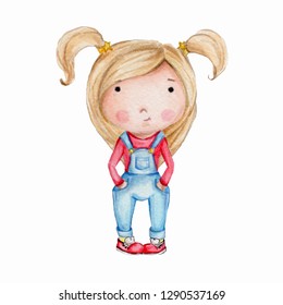 Doll Big Head Stock Illustration 1290537169 | Shutterstock