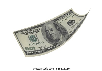 Dollar Paper Money American Banknote Flying Stock Illustration ...