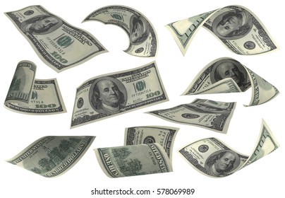 Flying Money Stock Illustrations Images Vectors Shutterstock - dollar paper money set american banknote flying money 3d render