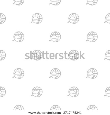 Domain Name Registration seamless pattern isolated on white background