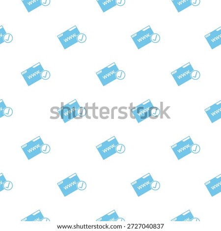 Domain Name Registration seamless pattern isolated on white background
