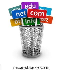 Domain Names And Internet Concept