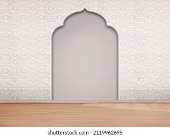 Dome-shaped Walls Of The Mosque With Walpaper Texture 