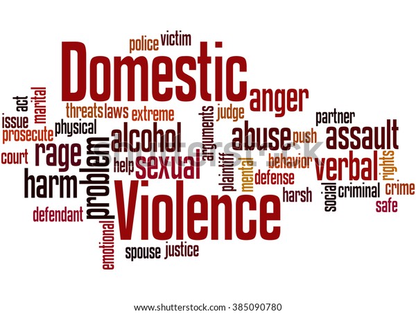 Domestic Violence Word Cloud Concept On 스톡 일러스트 385090780 | Shutterstock