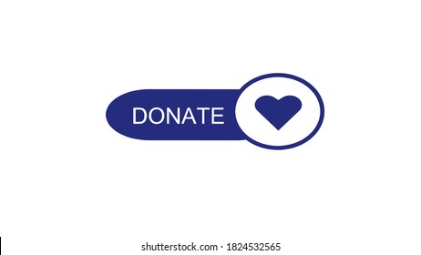 Donate button icon. donation button. donate Icon. International charity day. donate now. Donate, social animation
