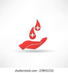 Donated Blood Icon