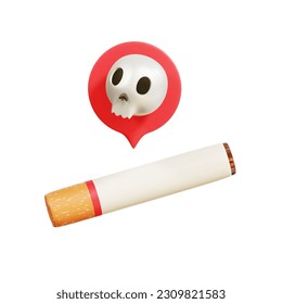 
dont try smoking cigarettes 3d icon - Powered by Shutterstock