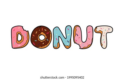 Donut Text Or Word Effect