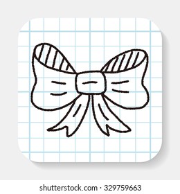 Doodle Bow Stock Vector (Royalty Free) 329336135 | Shutterstock