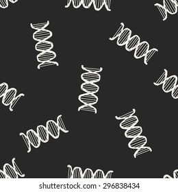 Doodle Gene seamless pattern background
