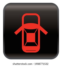 Door Ajar Car Warning Light Symbol