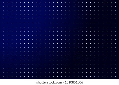  Dot abstract background. Minimal round shape over dark blue background, illustration.