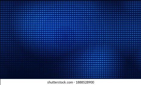 Dot Blue Pattern Screen Led Light Gradient Texture Background. Abstract  Technology Big Data Digital Background. 3d Rendering.