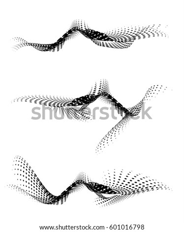 dot halftone. dotted design element black and white