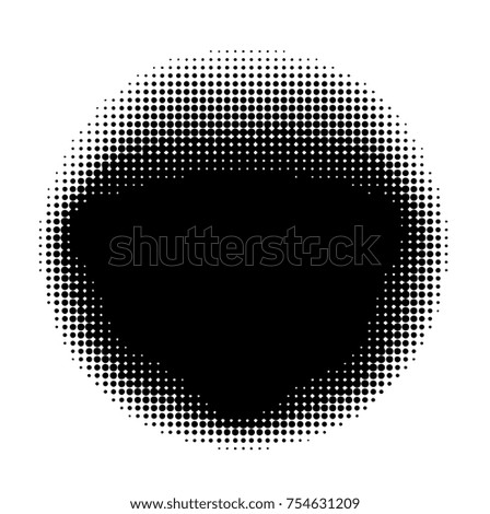 dot halftone. dotted design element abstract morph art background
