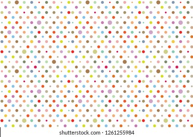 Dot patterns on white background