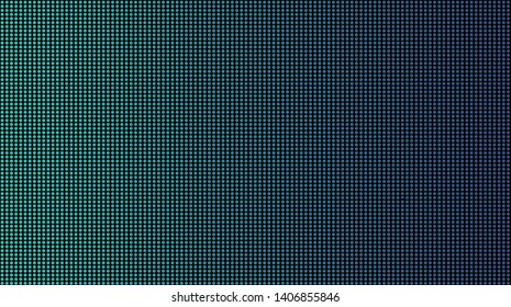 Dot Pixel Digital Background In Colorful For Design. Small Circle Or LED On Black Background. Similar To Television Screen 