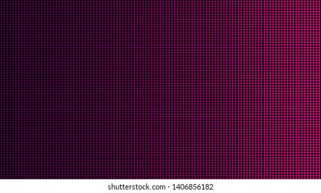 Dot Pixel Digital Background In Colorful For Design. Small Circle Or LED On Black Background. Similar To Television Screen 