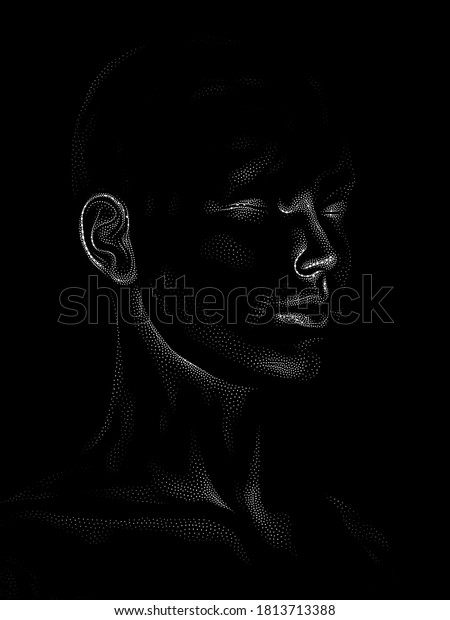 Dot Rendering Series 3d Rendering Human Stock Illustration 1813713388 ...