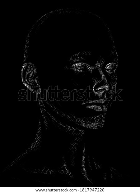 Dot Rendering Series 3d Rendering Human Stock Illustration 1817947220 ...