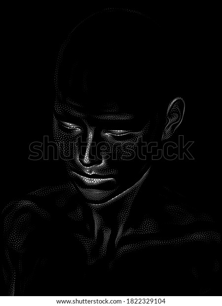 Dot Rendering Series 3d Rendering Human Stock Illustration 1822329104 ...