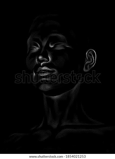 Dot Rendering Series 3d Rendering Human Stock Illustration 1854021253 ...
