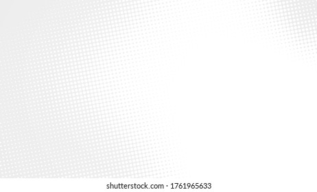 Dot White Gray Wave Light Technology Texture Background. Abstract Big Data Digital Concept. 3d Rendering.