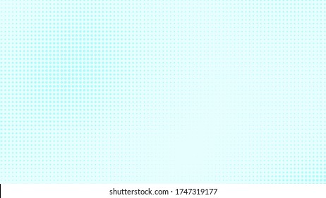 Dots Halftone White Blue And Green Color Pattern Gradient Texture With Technology Digital Background. Medicine Healthcare With Science Concept. 