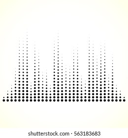 Dotted Equaliser Equalizer Eq Lines Vertical Stock Illustration 563183683