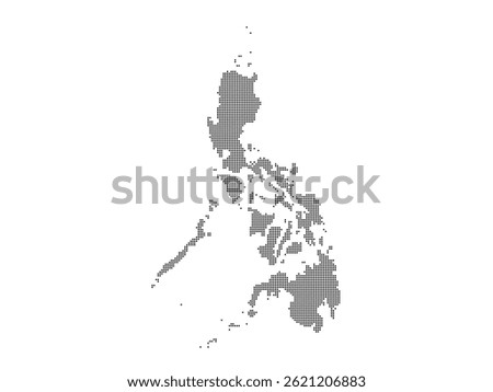 Dotted map of Philippines XL