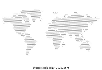 Dotted Map World Concept Stock Illustration 212526676 | Shutterstock