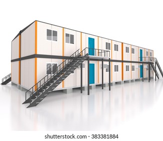 Double Story Portable House And Office Cabins